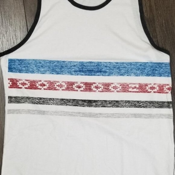 Billabong Men's Tank Top Size M Recycler Series Aztec Strip - Picture 2 of 4
